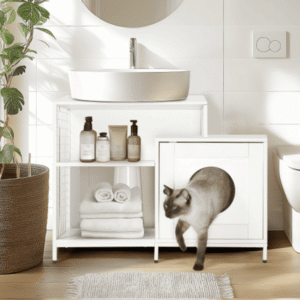 9a2b6bc6-e7cb-4db5-9a28-42191de4a8ad-3.png PurrLuxe Hideaway Cat Litter Box Enclosure