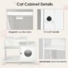 PurrLuxe Hideaway Cat Litter Box Enclosure