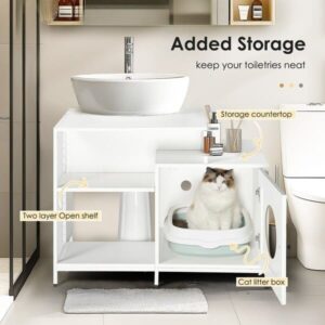 Cat-Litter-Box-Enclosure-for-Bathroom-Hidden-Litter-Pet-Washroom-with-Divider-Indoor-Cat-House-for-Large-Cats-4.jpg PurrLuxe Hideaway Cat Litter Box Enclosure