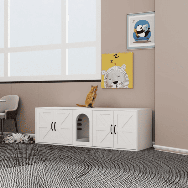 CozyLitter 2-in-1 Cat Cabinet