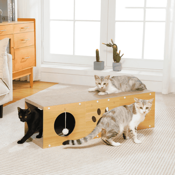 MeowMaze Cat Tunnel & Scratcher Combo